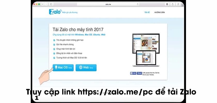 tải Zalo cho Macbook