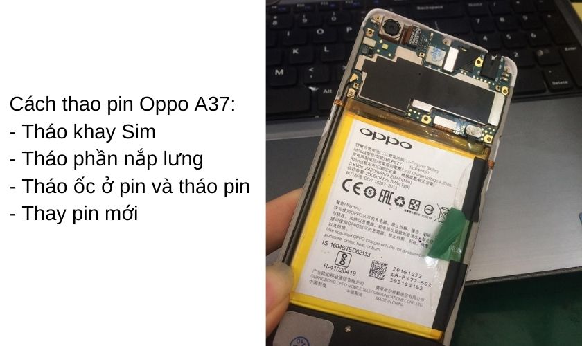 Cách tháo pin Oppo A37 – Có nên tự tháo và thay pin Oppo A37?