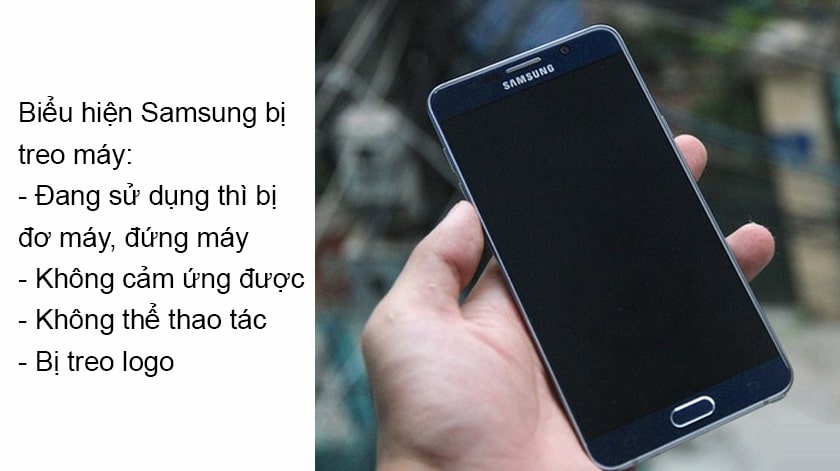 Biểu hiện Samsung A5 bị treo máy