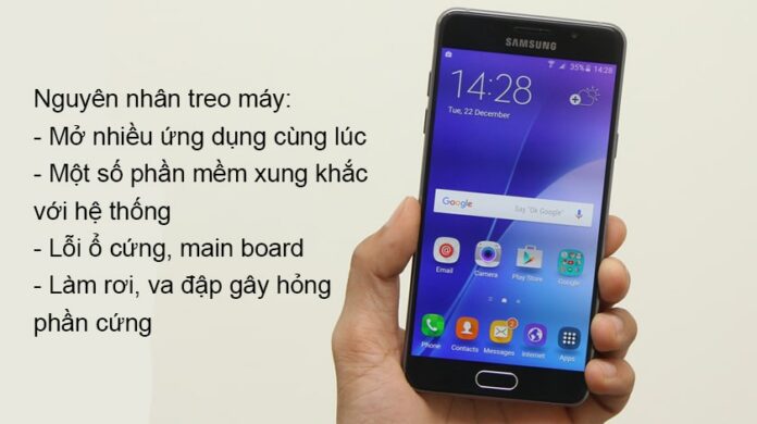 Nguyên nhân điện thoại Samsung A5 bị treo máy là gì?