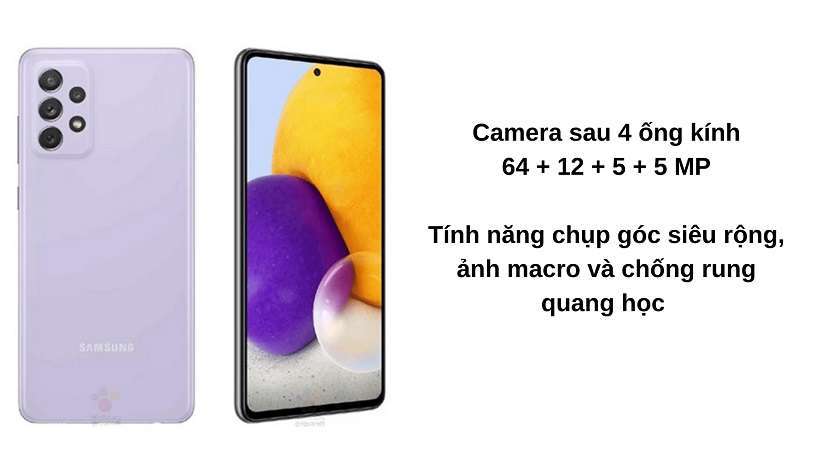 Thông số camera của Samsung Galaxy A52