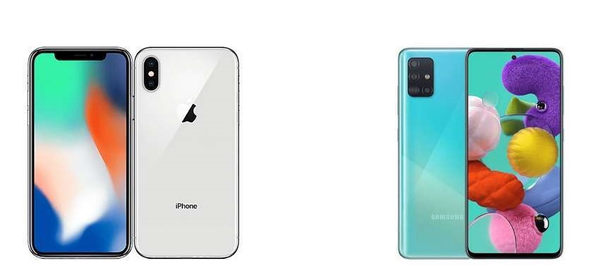 So sánh Samsung A72 và iPhone X: Tai thỏ hay nốt ruồi?