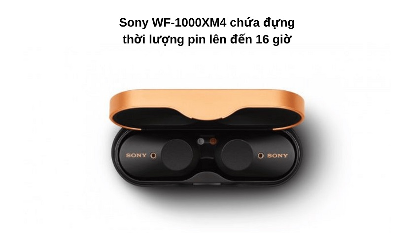 Thời lượng pin tai nghe Sony WF-1000XM4