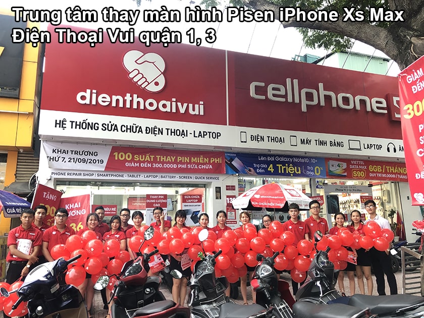 Thay màn hình Pisen iPhone Xs Max Điện Thoại Vui quận 1, 3