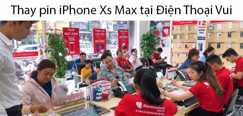 Thay pin iPhone Xs Max chính hãng, giá cạnh tranh ở đâu?