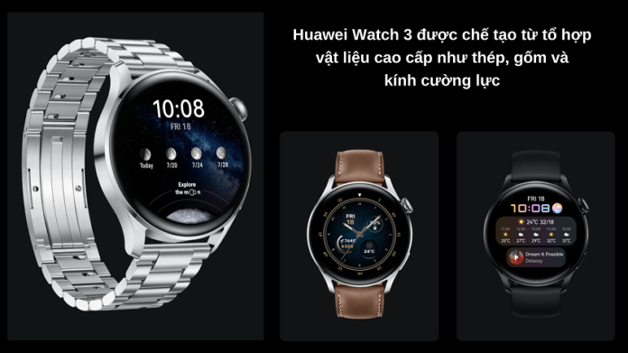 Chất liệu đồng hồ huawei watch 3