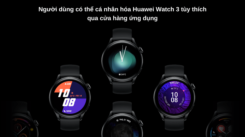 Người dùng có thể cá nhân hòa huawei watch 3 qua cửa hàng ứng dụng