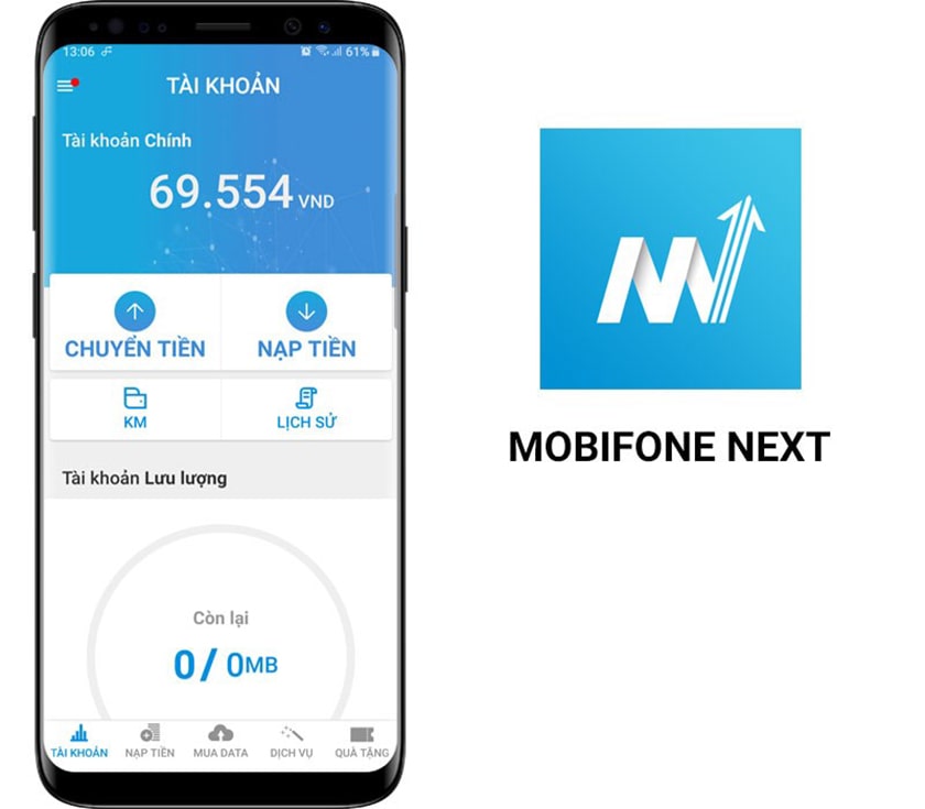 Kiểm tra qua app MobiFone Next
