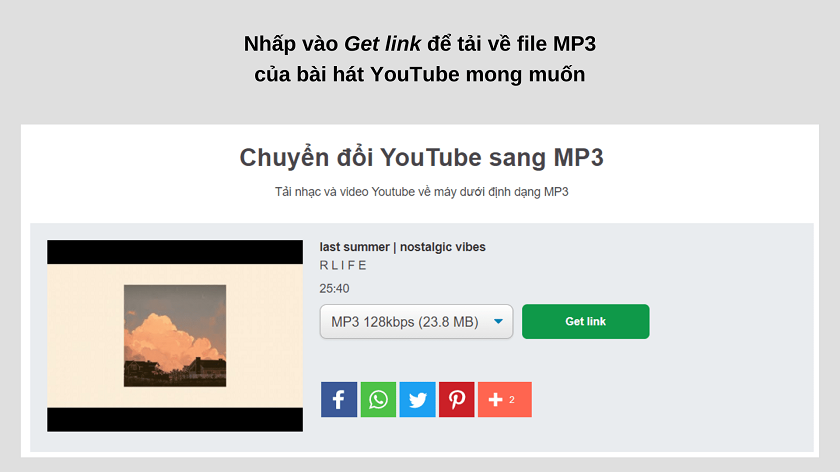 Chuyển nhạc Youtube sang mp3 miễn phí bằng trình duyệt