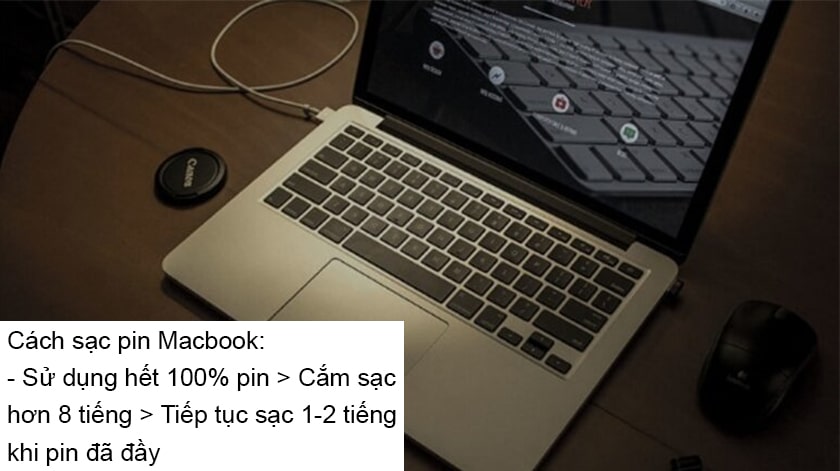 Cách sạc pin Macbook đúng cách