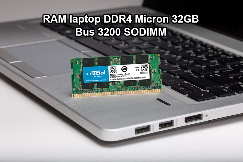 RAM 32GB Laptop DDR4 Micron 32GB Bus 3200 SODIMM