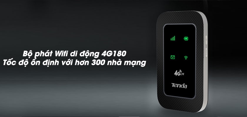 Bộ phát Wifi di động 4GB LTE 150MBPS Tenda - 4G180