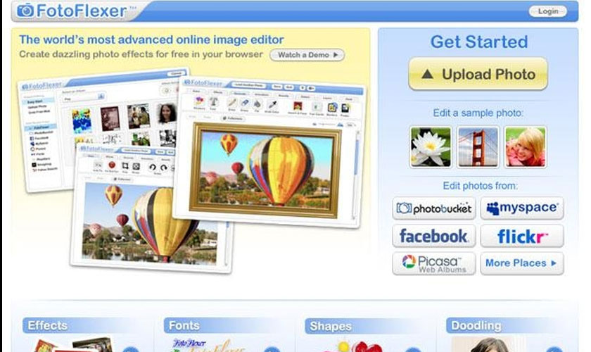 FotoFlexer – trang web Photoshop online miễn phí