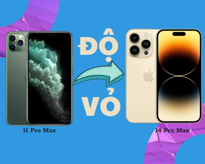 độ vỏ iPhone 11 Pro Max lên 14 Pro Max khi vỏ iPhone hỏng