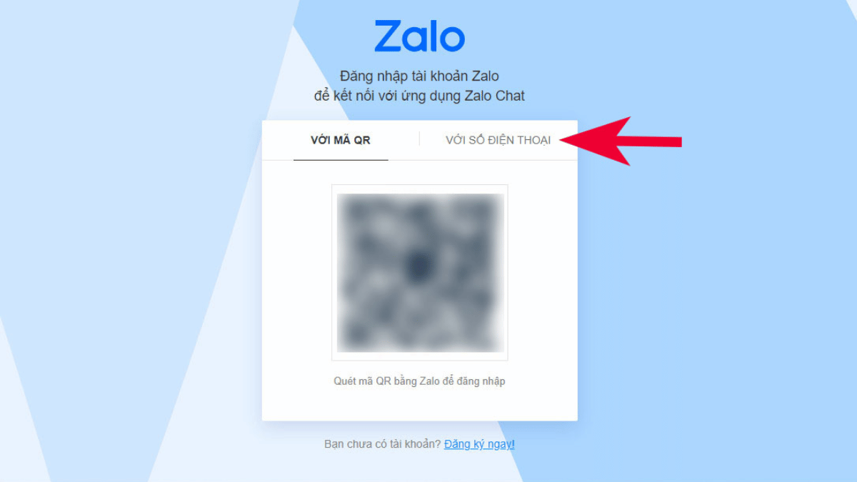 zalo web - đăng nhập trên google chrome bằng mã yêu cầu đăng nhập