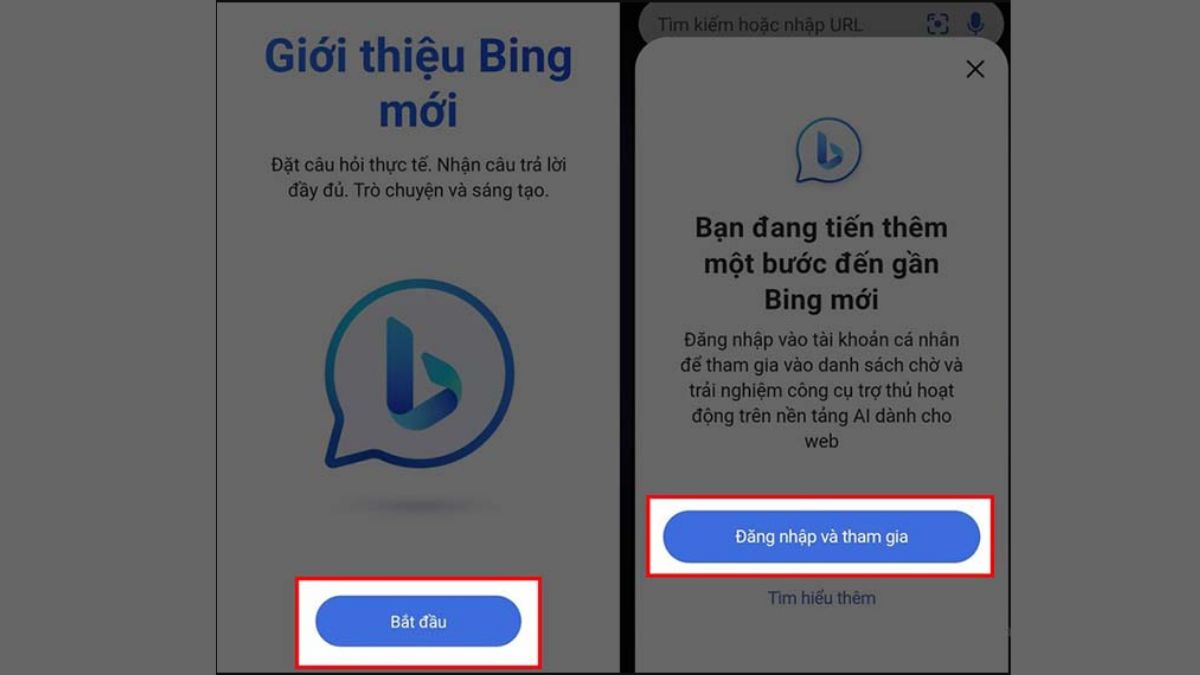 Cách dùng Bing AI trên điện thoại