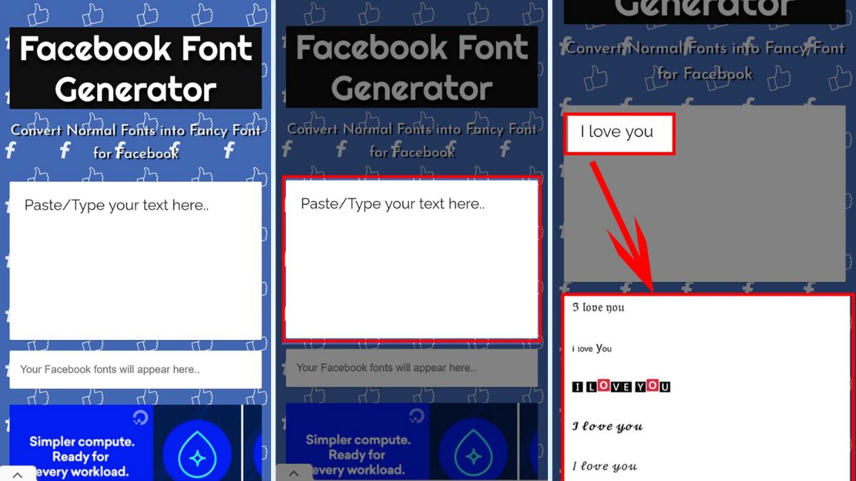 Đổi font chữ đẹp Facebook qua Facebook Font Generator