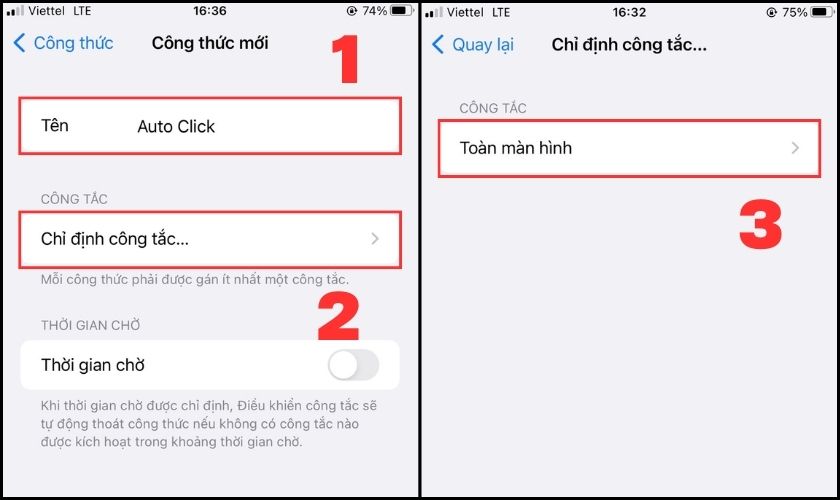 Các bước thực hiện dùng Auto Click trên iOS