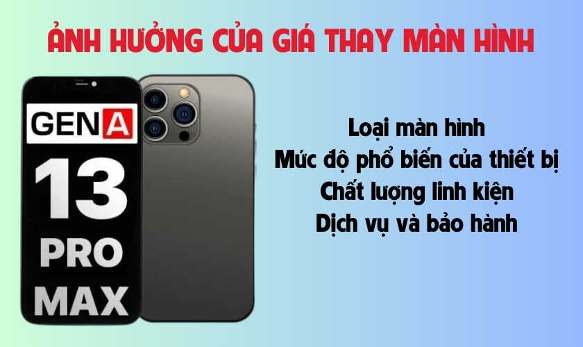 Tại sao có nhiều loại giá thay màn hình trên thị trường?