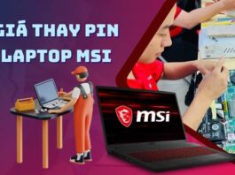 Giá thay pin laptop MSI