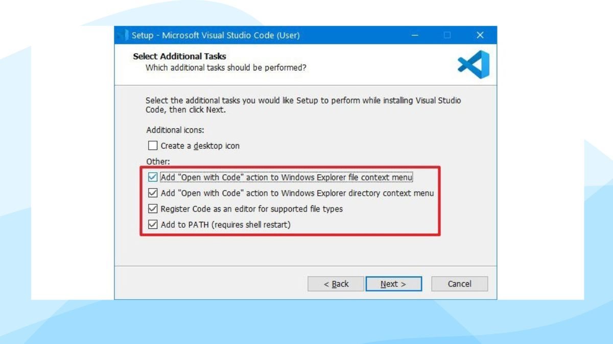 Cách cài đặt Visual Studio Code trên Windows bước 3