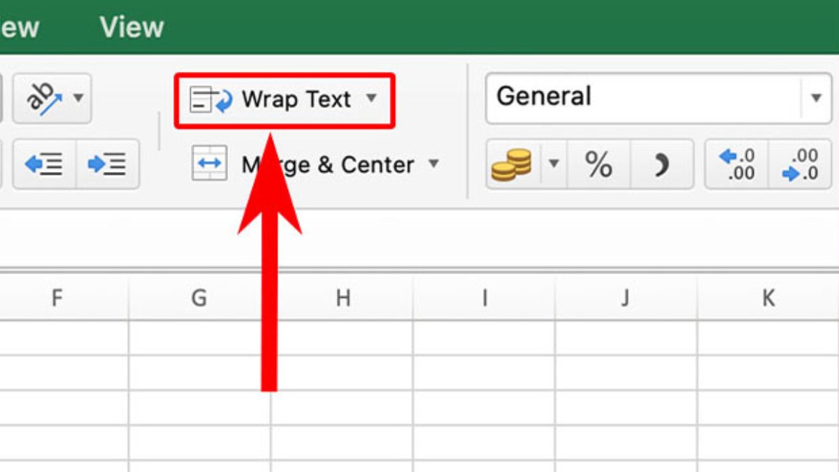 Hướng dẫn xuống dòng trong Excel bằng Wrap Text