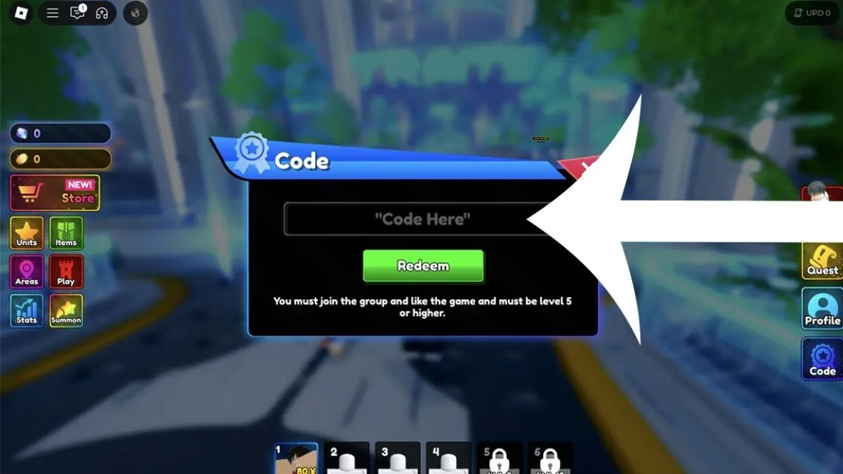 Hướng dẫn sử dụng code Anime Rangers 