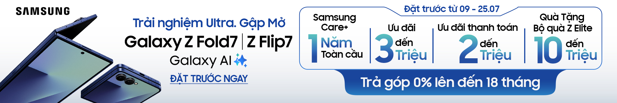 Mua Galaxy Z Fold 7 giá tốt tại CellphoneS