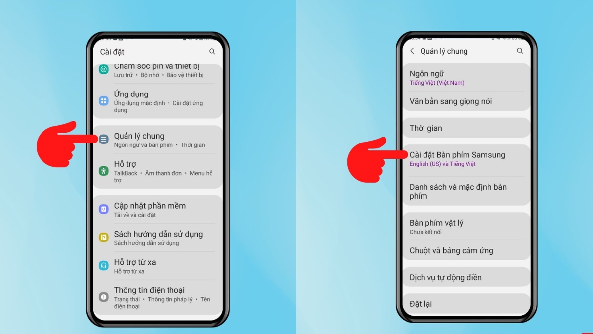 Cách cài đặt bàn phím Samsung đổi bố cục nhanh chóng